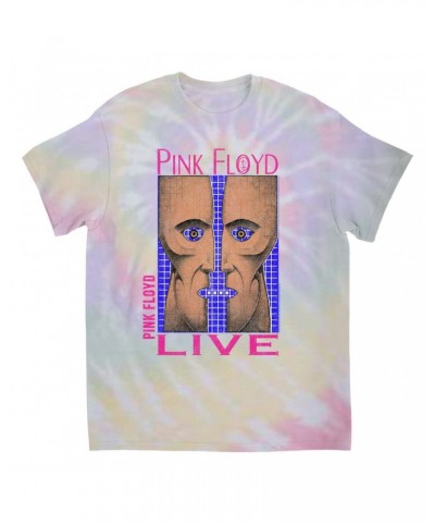 Pink Floyd T-Shirt | Neon Blue Pink Division Bell Tie Dye Shirt $8.35 Shirts