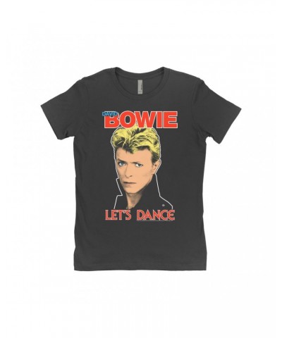 David Bowie Ladies' Boyfriend T-Shirt | Let's Dance Classic Shirt $7.98 Shirts