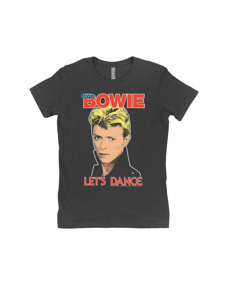 David Bowie Ladies' Boyfriend T-Shirt | Let's Dance Classic Shirt $7.98 Shirts