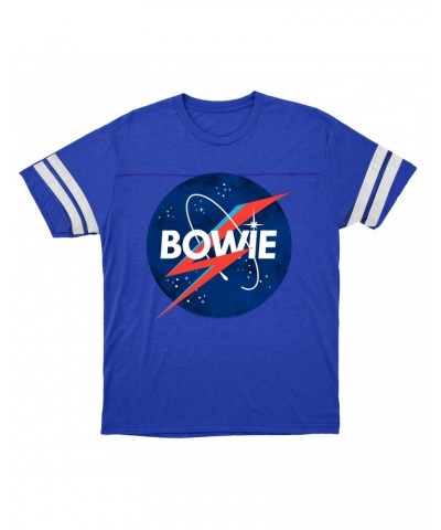 David Bowie T-Shirt | Bowie NASA Inspiration Football Shirt $12.19 Shirts