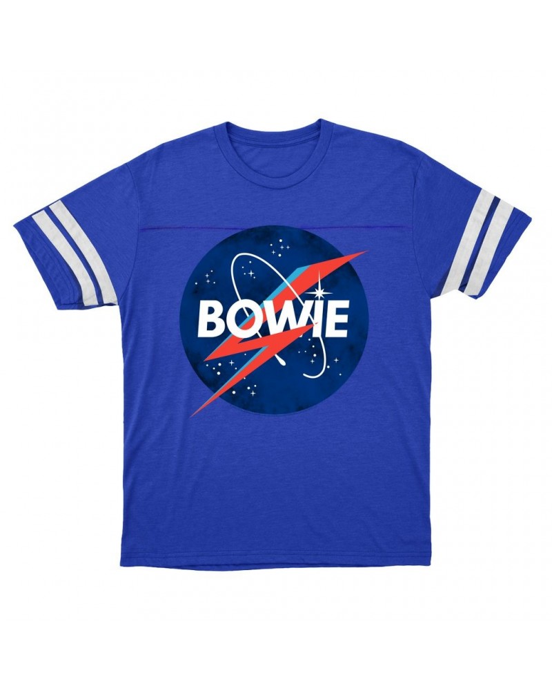 David Bowie T-Shirt | Bowie NASA Inspiration Football Shirt $12.19 Shirts