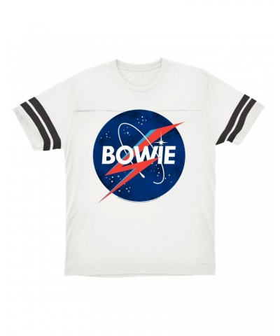 David Bowie T-Shirt | Bowie NASA Inspiration Football Shirt $12.19 Shirts