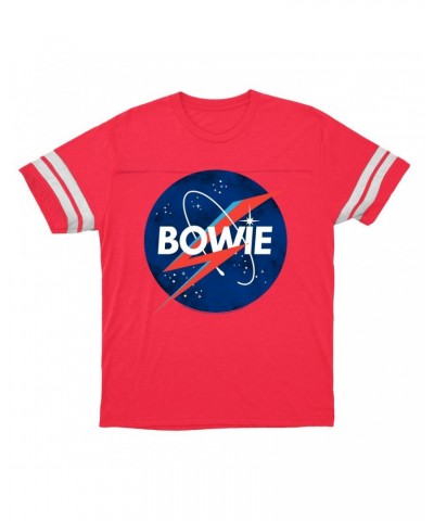 David Bowie T-Shirt | Bowie NASA Inspiration Football Shirt $12.19 Shirts