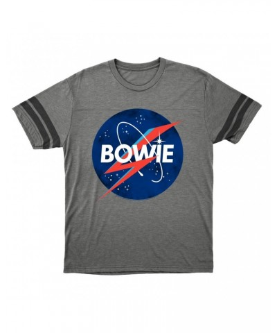 David Bowie T-Shirt | Bowie NASA Inspiration Football Shirt $12.19 Shirts