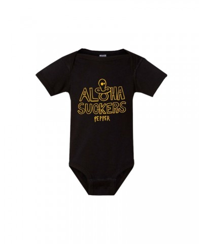 Pepper Aloha Suckers Black Onesie $7.75 Kids