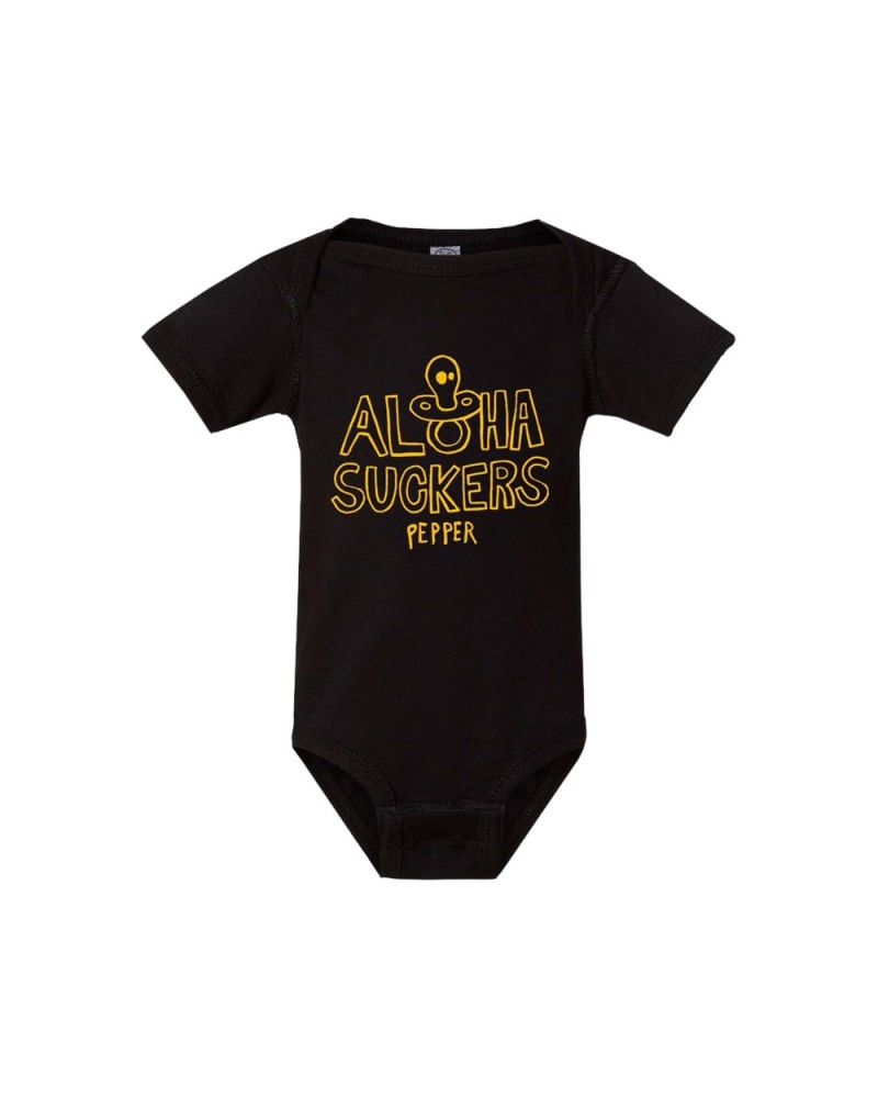 Pepper Aloha Suckers Black Onesie $7.75 Kids