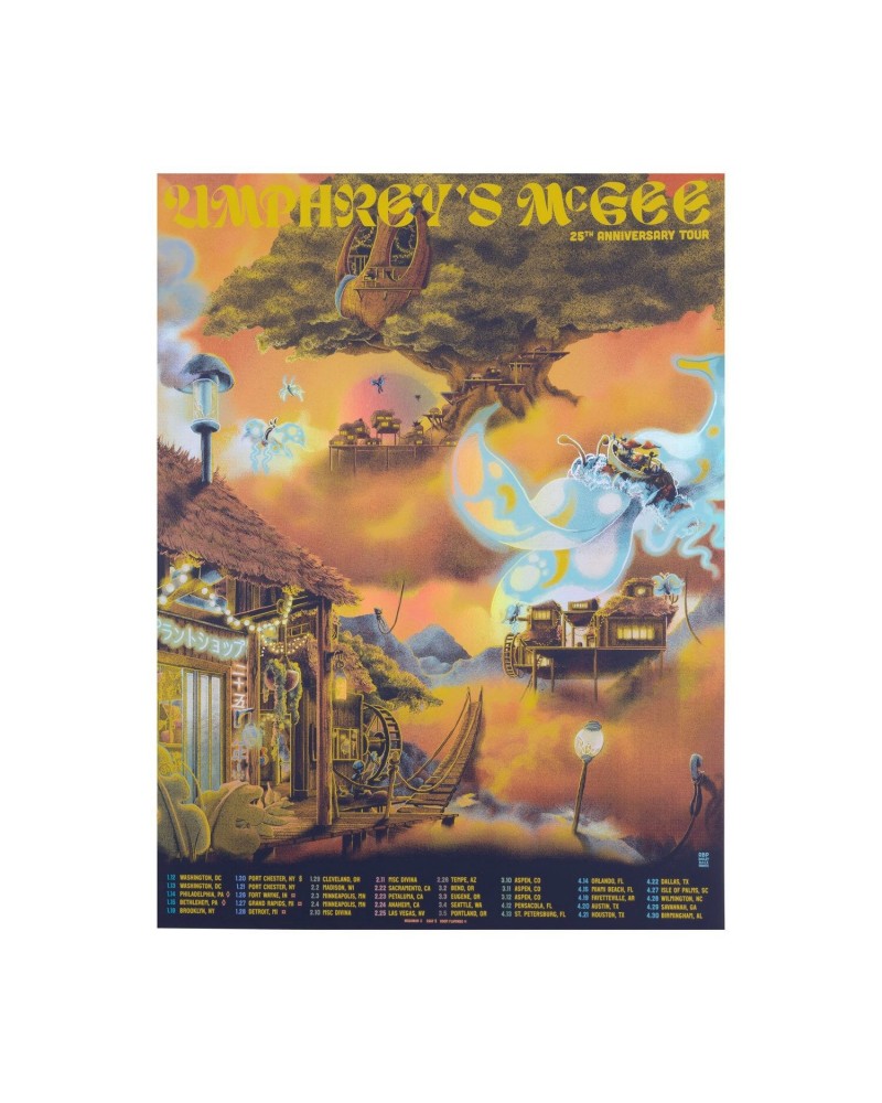 Umphrey's McGee Spring Tour 2023 Poster $18.00 Decor