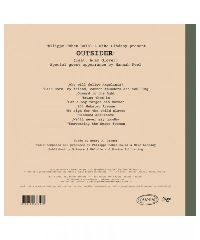 Mike Lindsay Philippe Cohen Solal & Mike Lindsay / Outsider - LP Vinyl $10.42 Vinyl