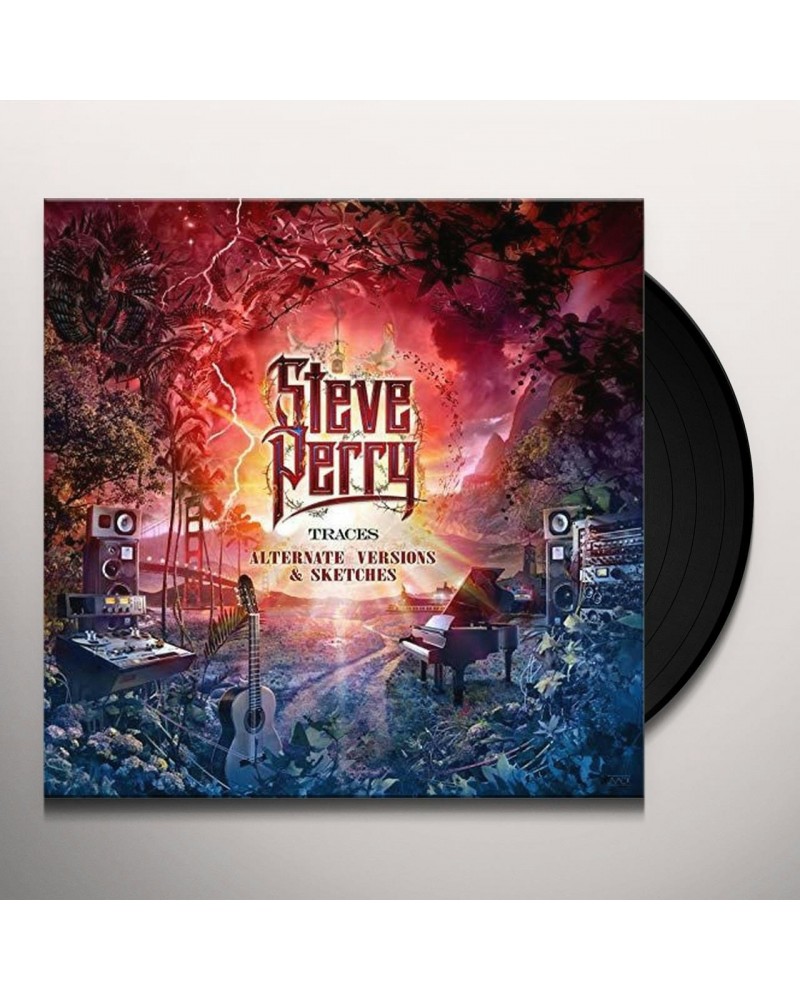 Steve Perry TRACES (ALTERNATE VERSIONS & SKETCHES) (DELUXE PICTURE DISC/RED VINYL/2LP) Vinyl Record $15.04 Vinyl