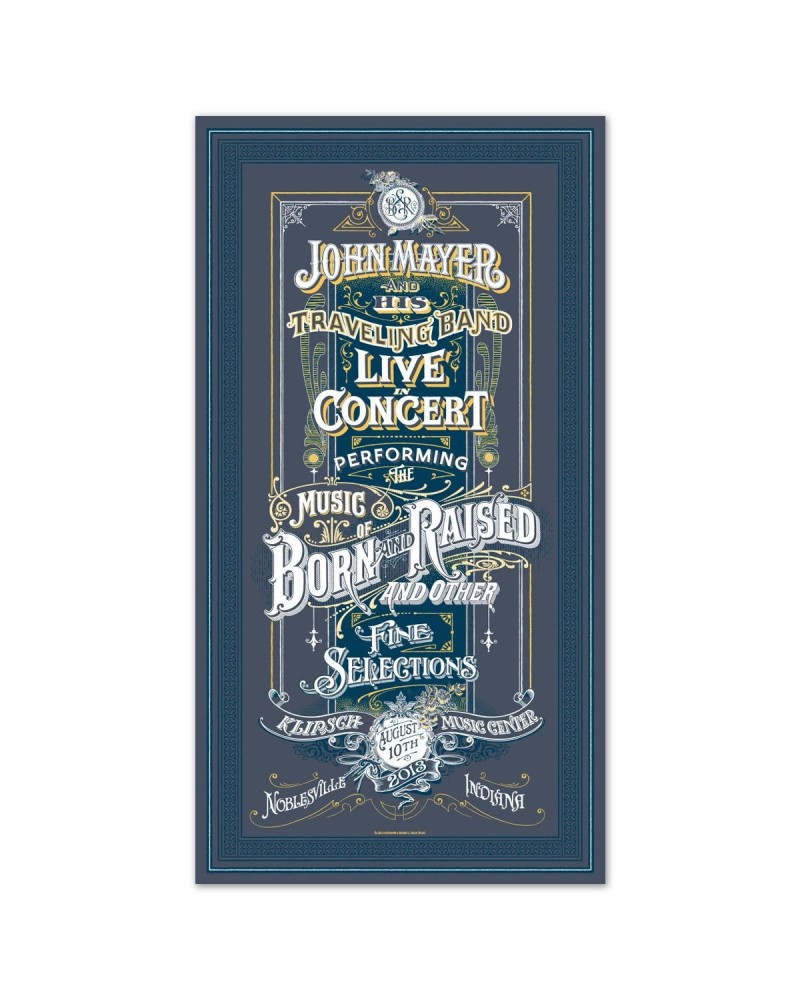 John Mayer Noblesville IN Event Poster $13.80 Decor